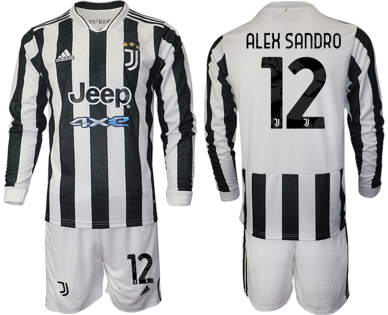 Men 2021-2022 Club Juventus home white Long Sleeve #12 Adidas Soccer Jersey